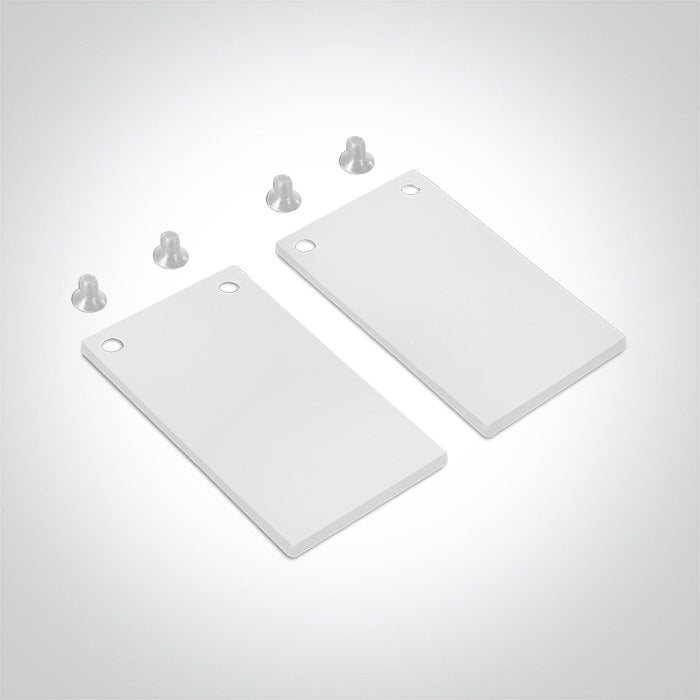 42022B/W: End caps for MIDI magnetic profiles.  Each set includes 2pcs end caps. .