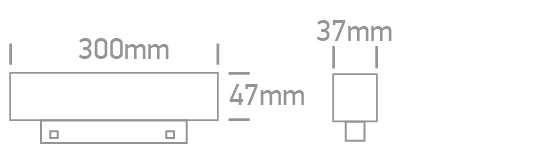 42100A/B/V: 15W CCT Variable LED Linear light for magnetic profile.  Suitable for MAXI magnetic profiles.  ..