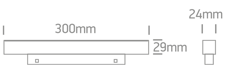 42100AAL/B/V: 8W DALI DT8 CCT Tunable LED Linear light for magnetic profile.  Suitable for MINI and MIDI magnetic profiles.  . .