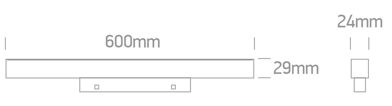 LED Linear magnetic track light