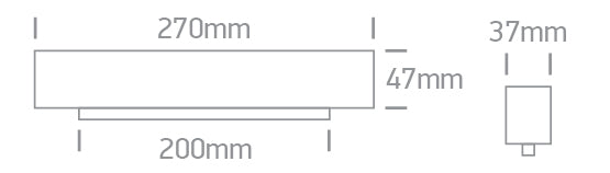 42102BL/B/V: 22W DALI DT8 CCT Tunable LED Linear light for magnetic profile.  Suitable for MAXI magnetic profiles.  ..