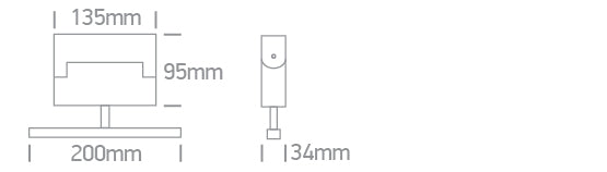 42106A/B/V: 12W CCT Variable LED Linear spots for magnetic profile.  Adjustable 1 direction MAXI, Adjustable 2 direction MINI.  Suitable for MINI, MAXI & P&P magnetic profiles.  .