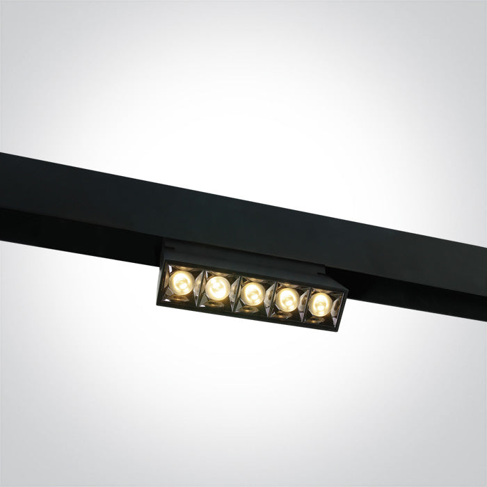 42106AL/B/V BLACK DALI 12W CCTV 48V IP20 ADJUSTABLE MINI MAXI P&P