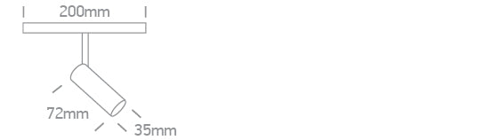 42108/B/V: 6W CCT Variable LED spot for magnetic profiles.  Suitable for MINI, MIDI, MAXI and P&P magnetic profiles.  . .