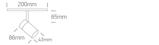 42110/W/V: 8W CCT Variable LED spot with honeycomb for magnetic profiles.  Suitable for MINI, MIDI, MAXI and P&P magnetic profiles.  . .