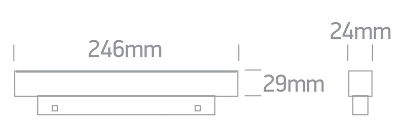 42112AA/B/V: 12W CCT Variable Black Linear spots magnetic profile light.  Suitable for MINI and MIDI magnetic profiles.  ..