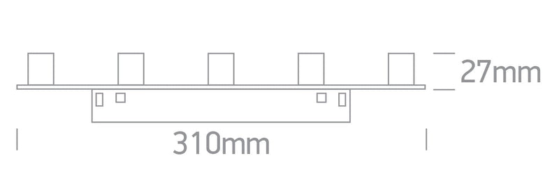 LED Linear magnetic track light