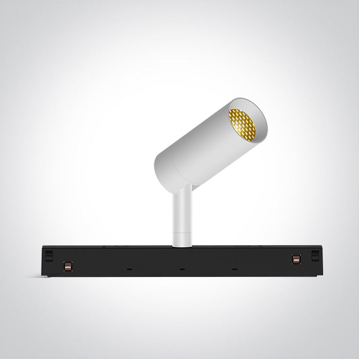 42138/W/V: 7W CCT Variable LED spot with honeycomb for magnetic profiles.  Suitable for MINI, MIDI, MAXI and P&P magnetic profiles.  ..