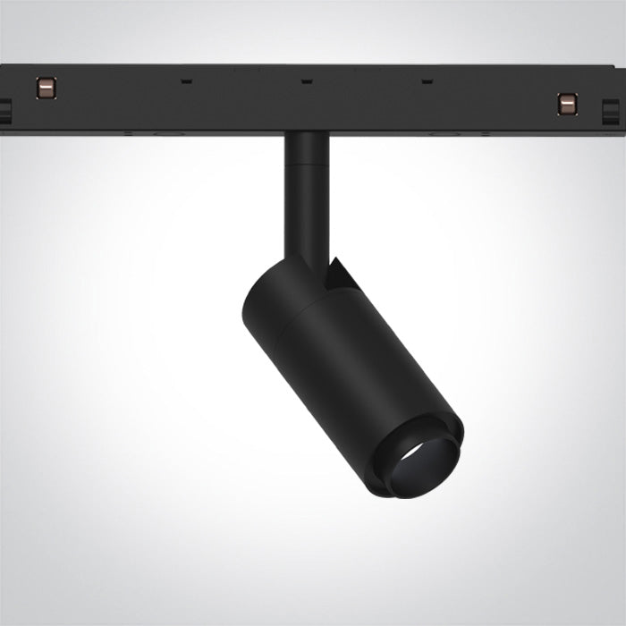 42140L/B/W: 7W DALI Adjustable beam LED spot for magnetic profiles.  Suitable for MINI, MIDI, MAXI and P&P magnetic profiles.  ..