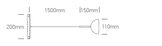 42142L/W/V: 10W DALI DT8 CCT Tunable suspended LED fitting for magnetic profiles.  Suitable for MINI, MIDI, MAXI and P&P magnetic profiles.  ..