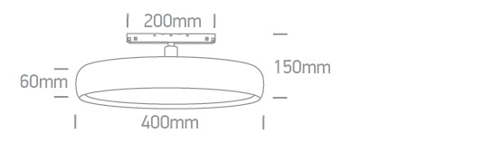 42146L/W/V: 30W DALI DT8 CCT Tunable UGR19 LED Ceiling for magnetic profiles.  Suitable for MINI, MIDI, MAXI and P&P magnetic profiles.  ..