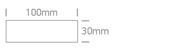 43004FA/B: End Cap Box for cable entry for FLAT Magnetic Profile. .