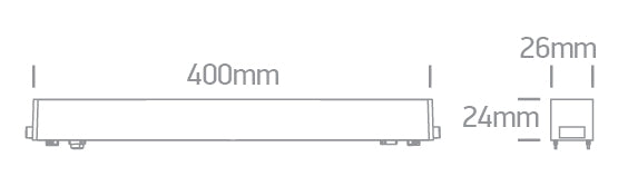 43006FC/B: 180W 48V DC constant voltage driver for FLAT magnetic track, IP20.  . .