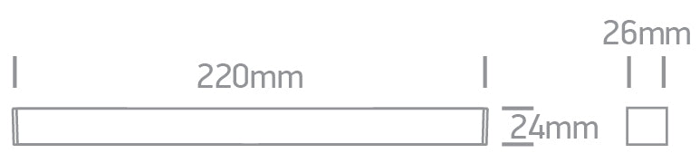 43102FB/B/V: 12W Black CCT Variable LED Linear spots.  Suitable for FLAT magnetic track.  ..