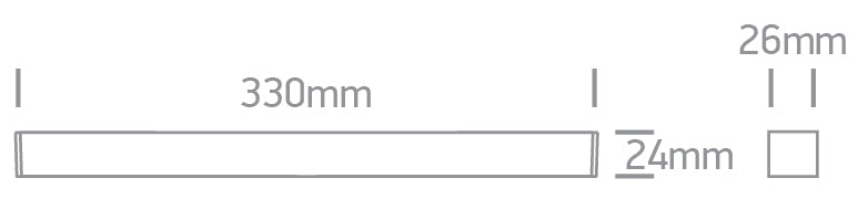 43102FC/B/V: 18W Black CCT Variable LED Linear spots.  Suitable for FLAT magnetic track.  ..