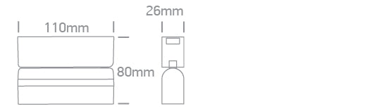 43106FA/B/V: 6W Black CCT Variable LED Adjustable Linear spots.  Suitable for FLAT magnetic track.  ..