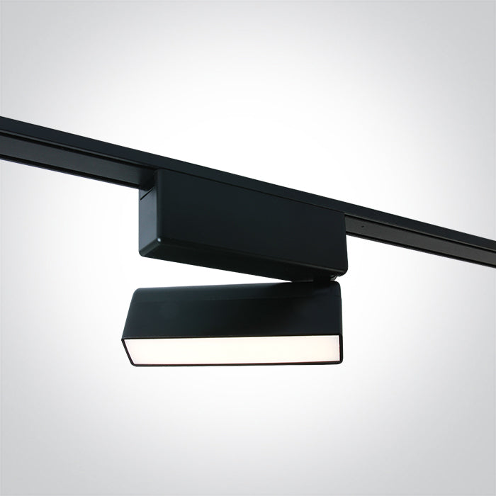 43108FA/B/V: 5W Black CCT Variable LED Adjustable Linear light.  Suitable for FLAT magnetic track.  ..