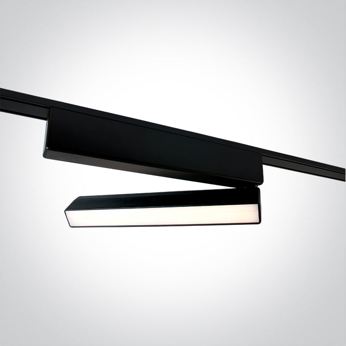 43108FB/B/V: 10W Black CCT Variable LED Adjustable Linear light.  Suitable for FLAT magnetic track.  ..