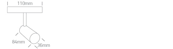 43118F/B/V: 7W Black CCT Variable LED Adjustable spot with honeycomb.  Suitable for FLAT magnetic track.  ..