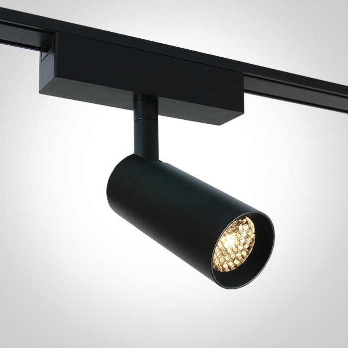 43118F/B/V: 7W Black CCT Variable LED Adjustable spot with honeycomb.  Suitable for FLAT magnetic track.  ..