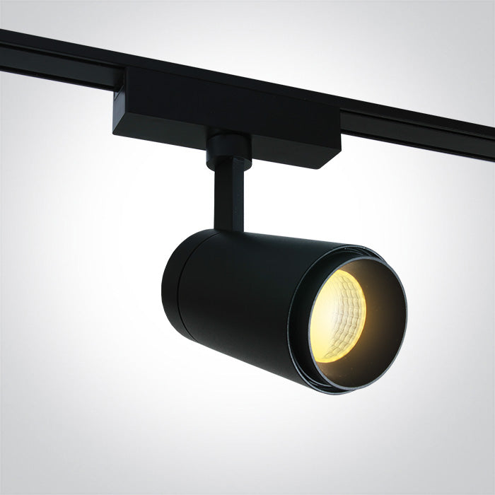 43120F/B/V: 10W Black CCT Variable LED Adjustable spot.  Suitable for FLAT magnetic track.  ..