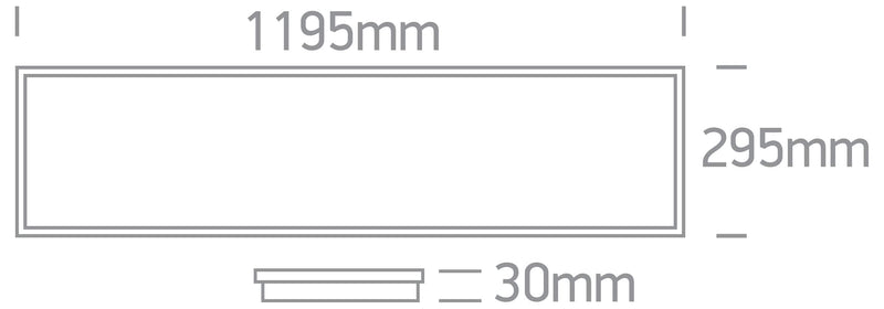 White 30x120 adjustable CCT  recessed backlit  50140BRU/W/V