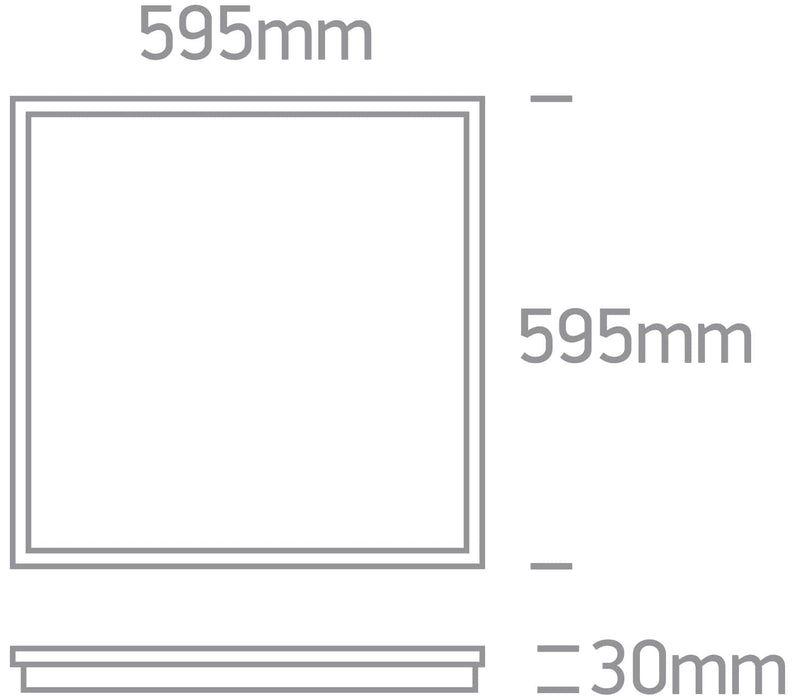 White 60x60 adjustable CCT recessed backlit LE 50140BU/W/V