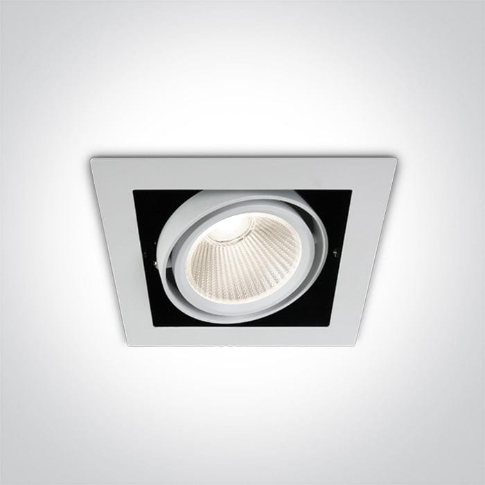 White 30W COB LED Recessed adjustable downlight 51130/W/C