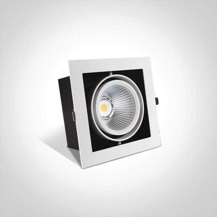 White 30W COB LED Recessed adjustable downlight 51130/W/C