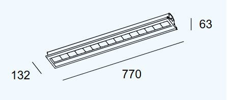 LEDSC4 Outdoor module zigzag asymmetrical 56.4w 4000k cri 80 0-10v urban grey ip65 5829lm 60-E000-Z5-CM