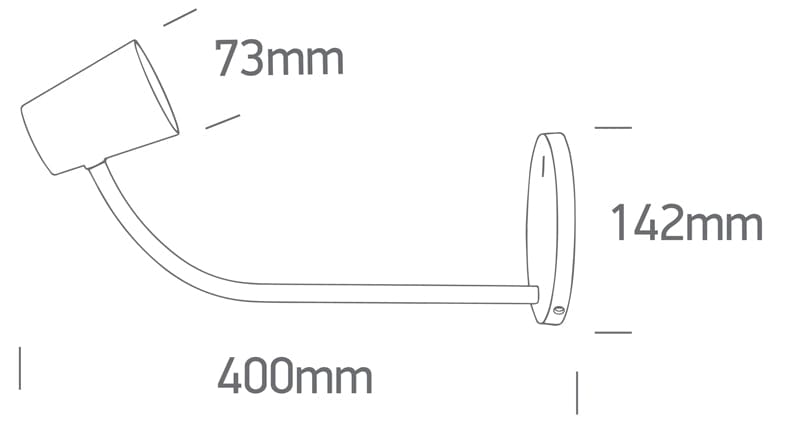 5W 3-step dimmable table lamp with touch switch on base