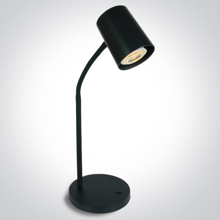 BLACK TABLE LAMP GU10 10W EU PLUG One Light 61110A/B