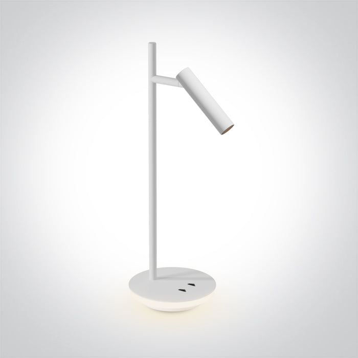 61132A/W/W WHITE SPOT 3W + 6W WW TABLE LAMP IP20 230V