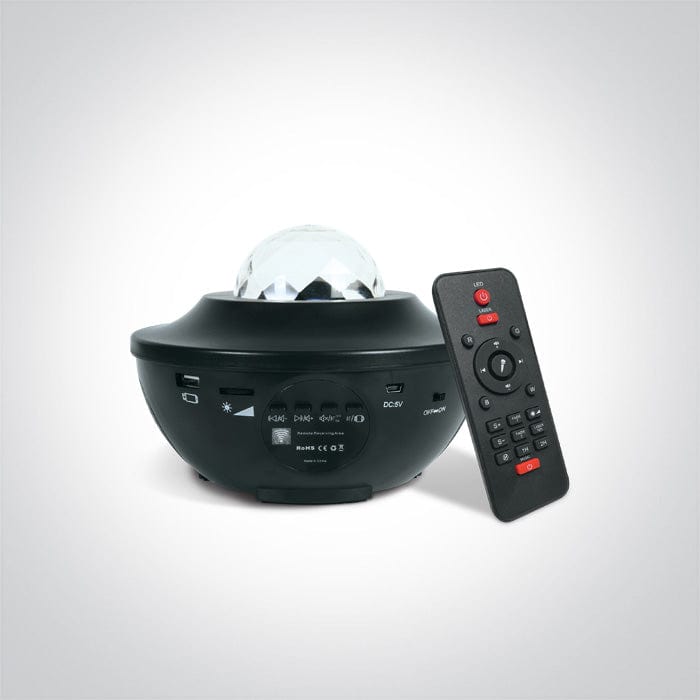 STAR PROJECTOR/SPEAKER 8W IP20. One Light. 61136