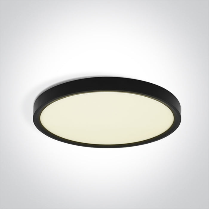 BLACK Ceiling 24W CCTV IP20 230V One Light 62006A/B/V
