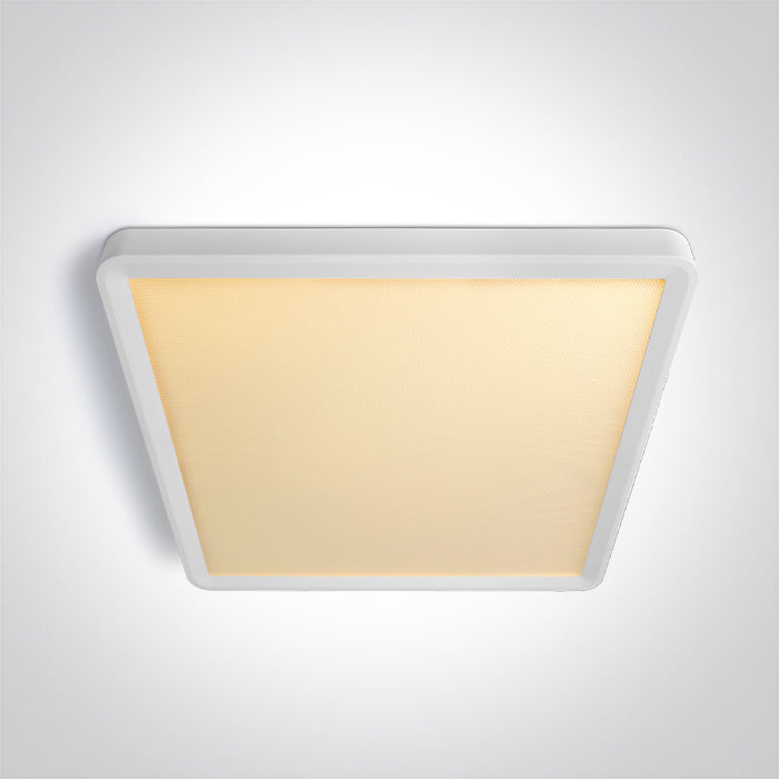 62020JU/W/V WHITE PLAFO SQUARE 24W CCTV UGR19 230V