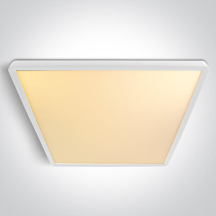 62020LU/W/V WHITE PLAFO SQUARE 40W CCTV UGR19 230V