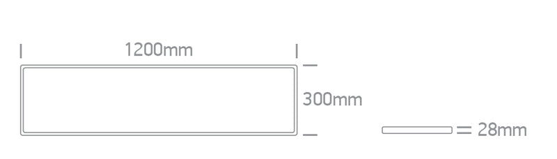 62020MU/B/V BLACK PLAFO RECTANGULAR 50W CCTV UGR19 230V