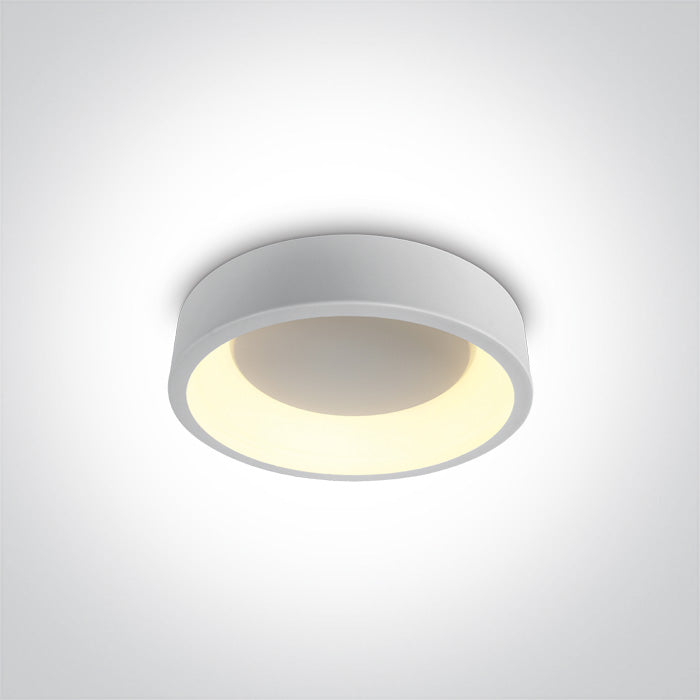 WHITE Ceiling LED 20W CCTV IP20 230V One Light 62130N/W/V