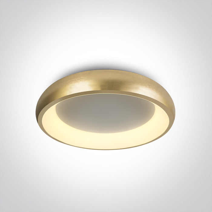 BRUSHED GOLD Ceiling LED 30W CCTV IP20 230V DIMMABLE One Light 62134N/BGL/V