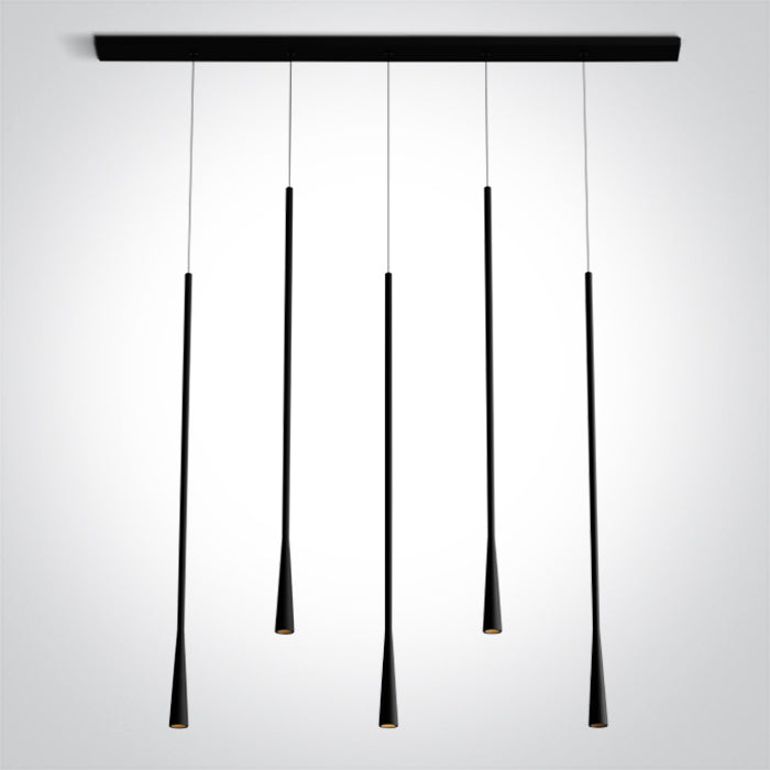 BLACK 5x5W WW 230V One Light 63076E/B/W