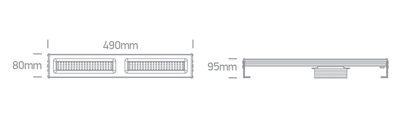 63100L/C LINEAR HIGH BAY 100W CW IP65 120-240V