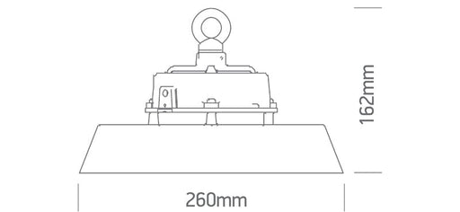 CCT Variable and power adjustable 60W/80W/100W SMD LED Industrial High Bay