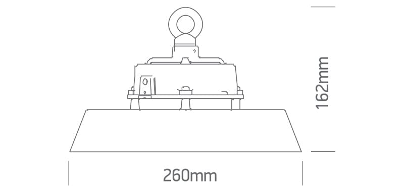 CCT Variable and power adjustable 60W/80W/100W SMD LED Industrial High Bay