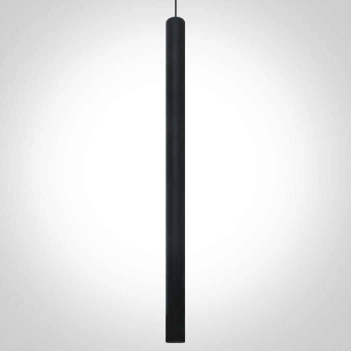 BLACK PENDANT TRACK LED 8W WW 36deg IP20 230V One Light 63108AT/B/W