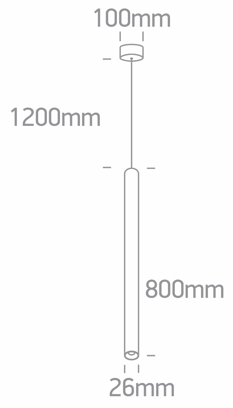 Black 6W COB LED  Cylinder pendant  63108B/B/W