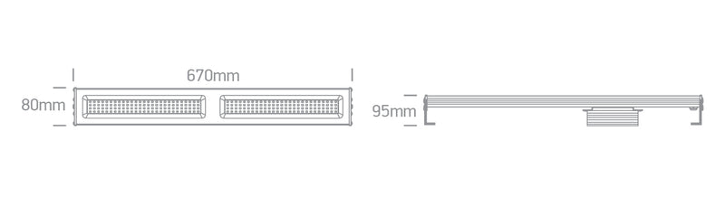 63150L/C LINEAR HIGH BAY 150W CW IP65 120-240V
