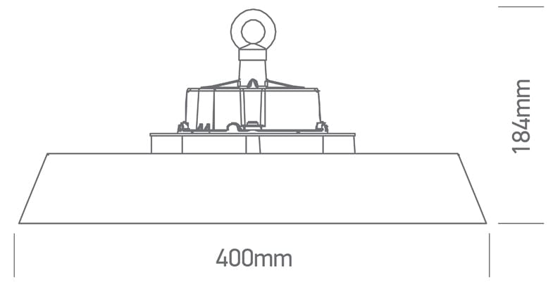 240W SMD LED DALI Industrial High Bay