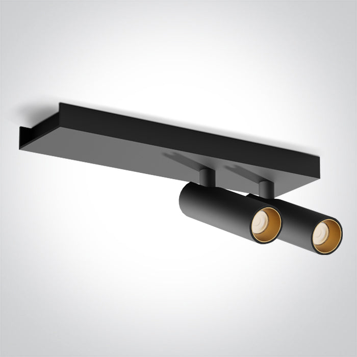 BLACK 2x5W WW IP20 230V One Light 65004B/B/W