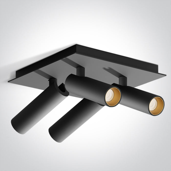 BLACK 4x5W WW IP20 230V One Light 65004E/B/W